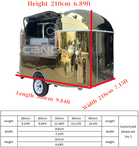 Pizza Bar móvil Camión de comida personalizado Hamburguesa Pastel Postre Remolque de comida - Product Image 6