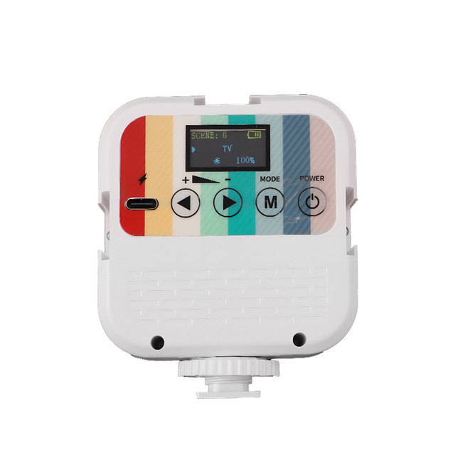 KALIOU High Quality W072/W073 Portable RGB+White+Warm LED Video Light 2500-9000K Rechargeable Adjustable Brightness Fill Light
