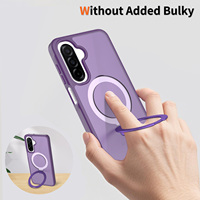 Coques de téléphone tendance en PC+TPU pour Samsung Galaxy A17 5G/A06/A07/A36/A56 A16 A08 A18 avec support magnétique intégré