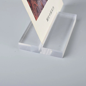 Hot bán trong suốt <span class=keywords><strong>Acrylic</strong></span> đứng chủ để hiển thị hình ảnh trong văn phòng và nhà như một tối giản trang trí phụ kiện - Product Image 1