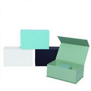 กล่องของขวัญกระดาษพิเศษแบบพลิกได้  ปั๊มนูนเคลือบยูวี  ฝาปิดแบบ Heaven Earth  ดีไซน์สี่เหลี่ยมผืนผ้า  สำหรับบรรจุภัณฑ์วันเกิดและวันหยุด - Product Image 1