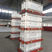 Construction monolithique formant le coffrage en aluminium de système de fonte pour la colonne en béton