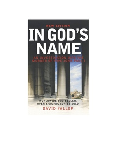 Libro di alta qualità "In nome di dio" di David Yallop rilegatura perfetta stampata con storia fatta di carta d'arte - Product Image 3