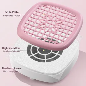 Nouvel aspirateur à poussière pour ongles USB mini, ventilateur à ongles, aspirateur puissant avec coussin d'accoudoir, équipé de 100 filtres en papier - Product Image 6