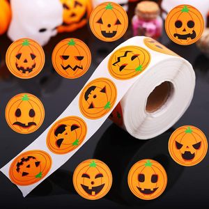 Autocollant Citrouille d'Halloween 1,5 Pouce Imperméable Auto-adhésif pour Fête, Enveloppe, Scrapbook, Étiquette de <span class=keywords><strong>Carte</strong></span> de Vœux, Sac de Bonbons - Product Image 4