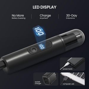 Customized Low Price Painless Ear and <strong>Nose</strong> <strong>Hair</strong> <strong>Trimmer</strong> for <strong>Man</strong> and Woman Mini Pocket Travel <strong>Nose</strong> <strong>Hair</strong> Remover with LED Display - Product Image 4