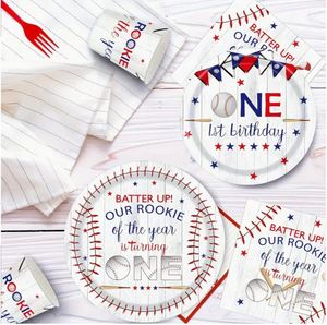 Nautical Baby Shower Decorations for Boy Party Supplies with Plates Napkins <b>Tablecloth</b> Cups and Cutlery Serves 24 169 Pieces - Product Image 3