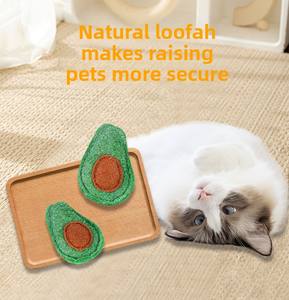 Jouets pour chats en forme de gourde de soie avec herbe à chat pour soulager l'ennui, jouets pour chat pour le nettoyage des dents et la mastication, fournitures d'hygiène dentaire, avocat - Product Image 4