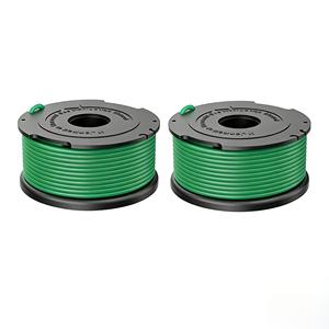 Paquete de 2 cabezales de repuesto para desbrozadora SF-080-BKP, carrete de nailon de 2.0 mm, verde, 20 pies/6.1 m, juego de cubiertas de carrete para desbrozadora BLACK DECKER - Product Image 1