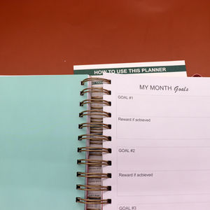 Joytop-Cuaderno <span class=keywords><strong>con</strong></span> espiral rosa de 12 meses, agenda <span class=keywords><strong>con</strong></span> pegatina, A5, venta al por mayor, nuevo, <span class=keywords><strong>2023</strong></span> - Product Image 6