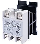Aismartlink SSR-40VA 500K ohm 1/4W à 24-380VAC 40A Relais à semi-conducteurs monophasé Résistance Régulateur de tension