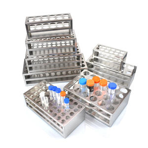 304 Stainless Steel Test Tube Rack para School Laboratório para Química Centrifuge Tube Blood Collection Other Chemistry - Product Image 1