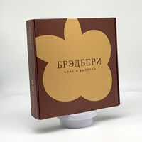 Caja de Envío Rígida de Cartón Corrugado Marrón Personalizada con Relieve, Laminado Mate, Brillo, Bronceado y Diseño Floral para Comercio Electrónico