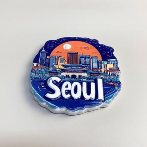 Magneti per Frigorifero in Resina 3D di Seoul e Busan, Corea - Architettura Iconica, Souvenir di Viaggio - Product Image 2