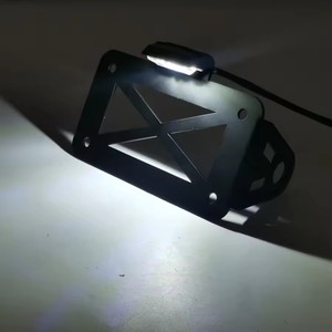 Soporte Universal para Placa de Matrícula de Motocicleta con Luz Trasera LED para Bobber Honda <span class=keywords><strong>Cafe</strong></span> <span class=keywords><strong>Racer</strong></span> Suzuki - Product Image 3