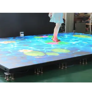 P2.5 P2.9 P3.91 Pantalla LED de interior interactiva para pista de baile Pista de baile de video LED para fiesta de Club Espectáculo de moda Pantalla de pista de baile