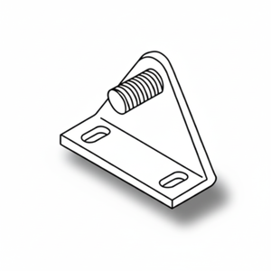 Capuchon en aluminium gris intérieur bas avec écrou Produit de sécurité et de protection - Product Image 1