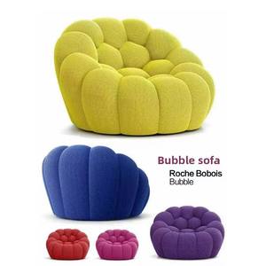 أريكة فردية من روشبورغ جلد بتصميم فقاعي مع قطن على شكل كرة قدم مادة قماشية لغرف المعيشة وشقق الشرفة - Product Image 4