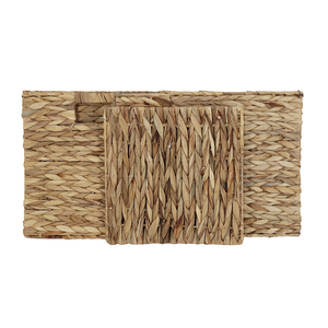 Cestas de almacenamiento plegables Cestas de jacinto de agua grandes Cestas de paja - Product Image 3