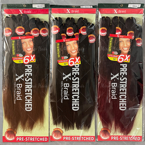 Capelli Sintetici Pretrattati per Trecce 6X 500g, Facili da Intrecciare, Stile Africano Yaki, Modellabili con Acqua Calda - Product Image 2