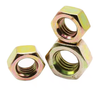 Mur Baut Hexagonal DIN934 Baja Karbon Lapisan Oksida Hitam Kelas 8.8 10.9 12.9 Pengikat Industri untuk Mesin