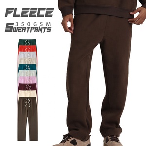 <strong>Men's</strong> Heavyweight 350GSM Heavy <strong>Fleece</strong> Pants Custom logo <strong>Men's</strong> Sweatpants <strong>Men's</strong> Pants print logo <strong>Fleece</strong> sweatpants <strong>Trousers</strong> - Product Image 1