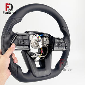 Volante de Cuero Personalizado para Toyota Allion, Venza, Rush, Vellfire, Axio, <span class=keywords><strong>TRD</strong></span> Serie 300, Vios, Wish, Previa, Estima, Auris - Product Image 2
