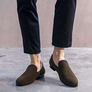 Mocassins Grande Taille 39-48 Nouvelle Mode Homme Noir Marron Motif Imprimé Chaussures de Mariage en Cuir Nouveaux Styles A900 - Product Image 4