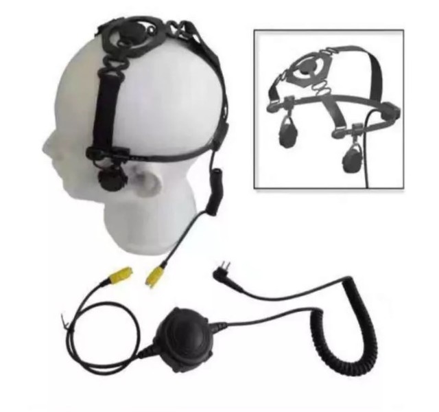 Wholesale Helmet Headset Earpiece,RMN5049 Transducer Headset with Round PTT Button for XTS1500 XTS2250 MXTS2500 XTS3000 XTS3500