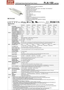 MEAN WELL <span class=keywords><strong>PLN</strong></span>-<span class=keywords><strong>100</strong></span>-<span class=keywords><strong>24</strong></span> Alimentation LED à sortie unique 96W <span class=keywords><strong>PLN</strong></span>-<span class=keywords><strong>100</strong></span> 24V 4A meanwell power - Product Image 4