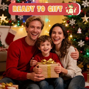 Statuetta Luminosa Stampata in 3D Stile Mid-Century Modern con Ghirlanda per Laurea e Natale con Articolazioni Mobili - Product Image 5