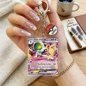 พวงกุญแจอะคริลิคโปเกมอนภาษาอังกฤษ PTCG Pocket Elves หมายเลข 201-300  ลาย Clefairy, <span class=keywords><strong>Butterfree</strong></span>, Umbreon  ของขวัญสำหรับแขวนกระเป๋า - Product Image 3