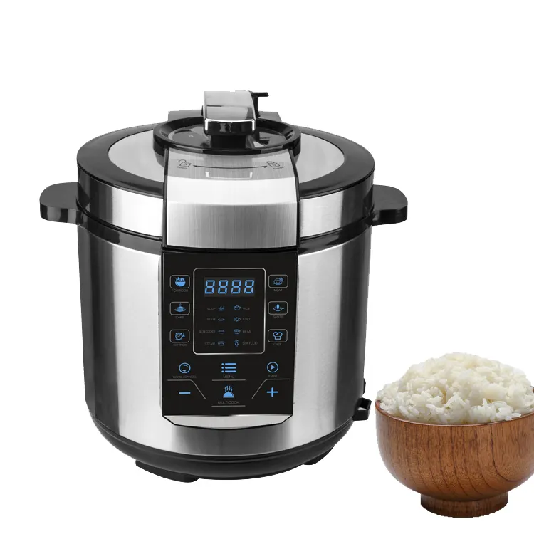 1000w electric pressure cooker 6 quart multi rice cooker 14-in-1 programmable stainless steel pot