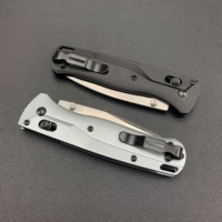 Couteau utilitaire d'extérieur BM 535 avec poignée en alliage d'aluminium 6061 Couteau de chasse pliant personnalisable Support OEM