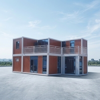 Maison conteneur pliable SKYLINE 20 pieds à assemblage rapide, cabine portable, bureau de chantier, hébergement temporaire pour chantier de travaux, maisons préfabriquées