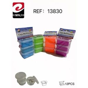 Set di contenitori impilabili in plastica Mnj da 12 pezzi per l'organizzazione degli alimenti in cucina - Product Image 1