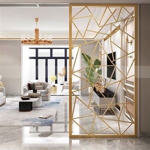 EX095 Custom Restaurant <b>Wall</b> Dividers Dining Room Stainless Steel Partition Laser Cut Metal <b>Screen</b> Divider for Home Room - Product Image 4