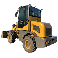 Chargeur frontal TL908 0,8 tonne, mini-chargeur frontal, chargeur diesel EPA/EURO avec 4 roues motrices pour la ferme
