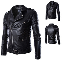 Manteau long en cuir PU pour homme, style motard, version coréenne slim, grande taille, nouvelle collection automne-hiver 2024