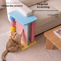 Griffoir vertical en sisal pour chat, résistant à l'usure et aux rayures, avec boule, ne perd pas facilement ses fibres, protège le canapé et les murs, pour l'escalade.