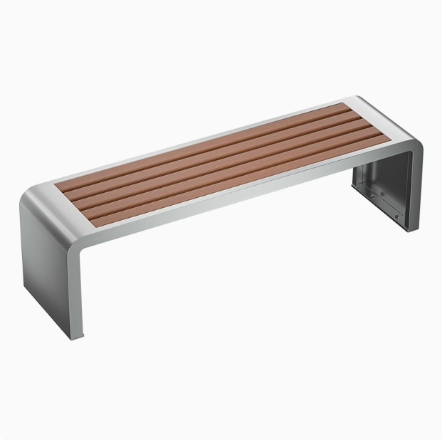 Outdoor Park Iron Leisure Benches Courtyard Rest Wholesale Metal Outdoor Park Bench Without Backrest