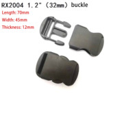 Plastique grand 57mm robuste avec bouton de verrouillage fixation anti-dérapant Double sécurité tactique ceinture côté boucle à dégagement rapide
