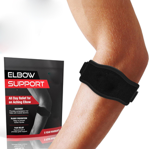 Soporte de Codo Ajustable con <span class=keywords><strong>Velcro</strong></span> para Protección Deportiva, Ideal para Tenis (Venta al Por Mayor) - Product Image 1