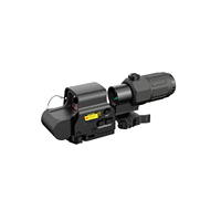 T-EAGLE 558 Holographic Sight+ G33 Magnifier Waterproof Aluminum Alloy Hunting Magnifying Glass Combo Red/Green Light 20mm Laser