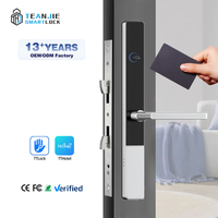 Vente en gros de serrure numérique pour porte coulissante de chambre d'hôtel à cylindre intelligent RFID en alliage d'aluminium pour porte en bois aluminium