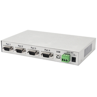 Convertidor USB RS-485 RS-422 de Alta Calidad de Fábrica, Adaptador USB-B de 4 Puertos, Aislamiento Óptico, Conector Serial DB9, Protección ESD 1