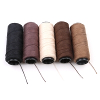 Fil à coudre en nylon pour l'installation de mèches de cheveux, fil pour extensions de cheveux nouées à la main, 5 couleurs au choix, 60 m