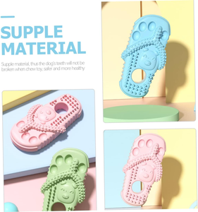 Jouet pour chien écologique, incassable et résistant, en TPR, multicolore, pour le nettoyage des dents et l'entraînement, forme mignonne - Product Image 3