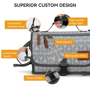 Baby Portable Diaper <strong>Changing</strong> Pad Travel Waterproof Compact Diaper Pad Light Weight <strong>Foldable</strong> Diaper <strong>Changing</strong> <strong>Table</strong> for Newborns - Product Image 4