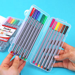 Foska Durable Metal-clad Fine Tipped 0,4mm Ultra Fine Point Fineliner Color Pens para la escuela Oficina Profesor Suministros de arte - Product Image 3
